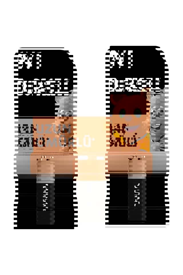 Duracell 9V 1'li Paket Alkalin Pil