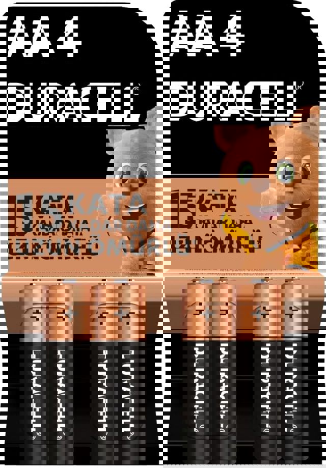 Duracell 1,5V 4'lü Paket Alkalin AA Kalem Pil